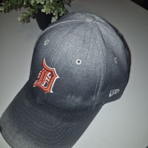 Gray and Orange Logo Baseball Cap